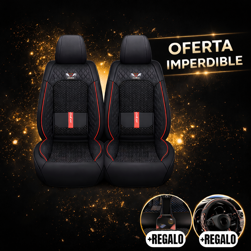 Axon Premium | Cubre Auto Universal en Cuero con Airbag y Regalos