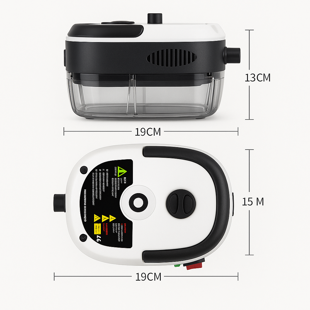 Limpiador a Vapor Turbo 2500W Bivolt — Limpieza Profunda y Desinfección Total + Difusor de Aromas de REGALO