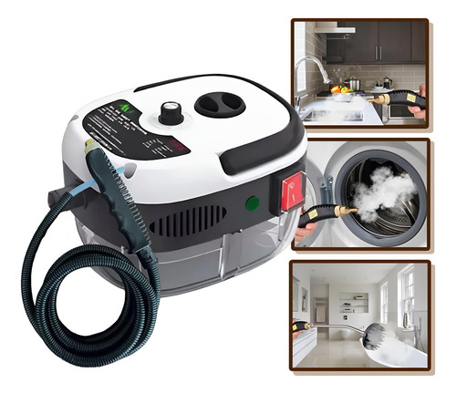 Limpiador a Vapor Turbo 2500W Bivolt — Limpieza Profunda y Desinfección Total + Difusor de Aromas de REGALO